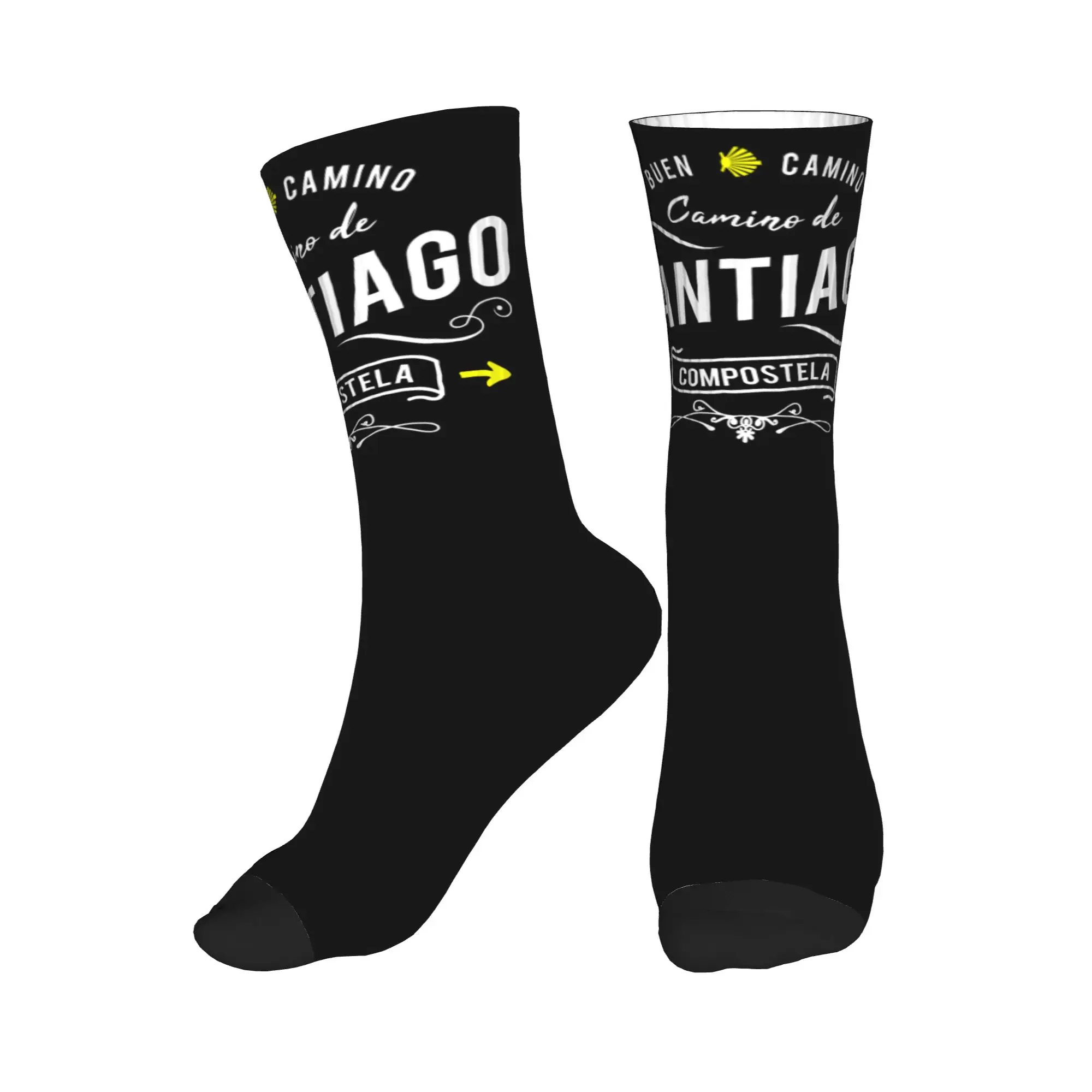 

Мужские носки Buen Camino de Santiago, модные носки унисекс с 3D-принтом