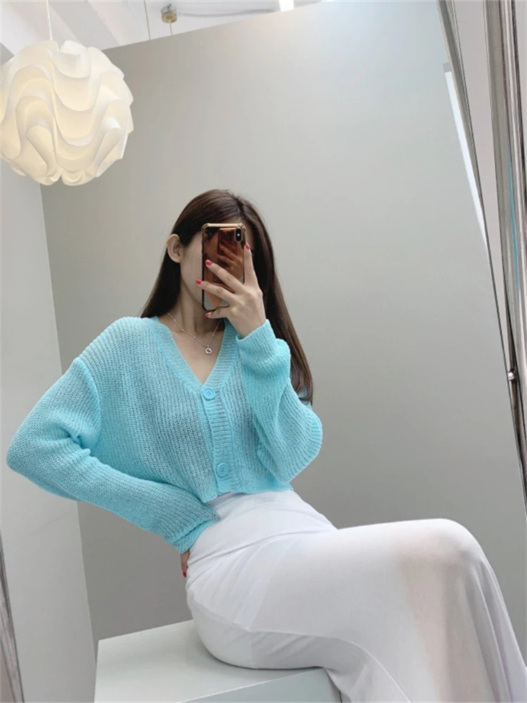 

Sweater Women Spring Cardigan Girls Sweater Oversize Knitted Summer Tops Vintage Long Sleeve Fall Female Outerwear Knitting Thin