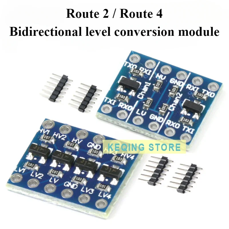 10PCS 2/4-channel bidirectional level Voltage Conversion Module Board 3.3V-5V 5V-3.3V IIC UART SPI TTL