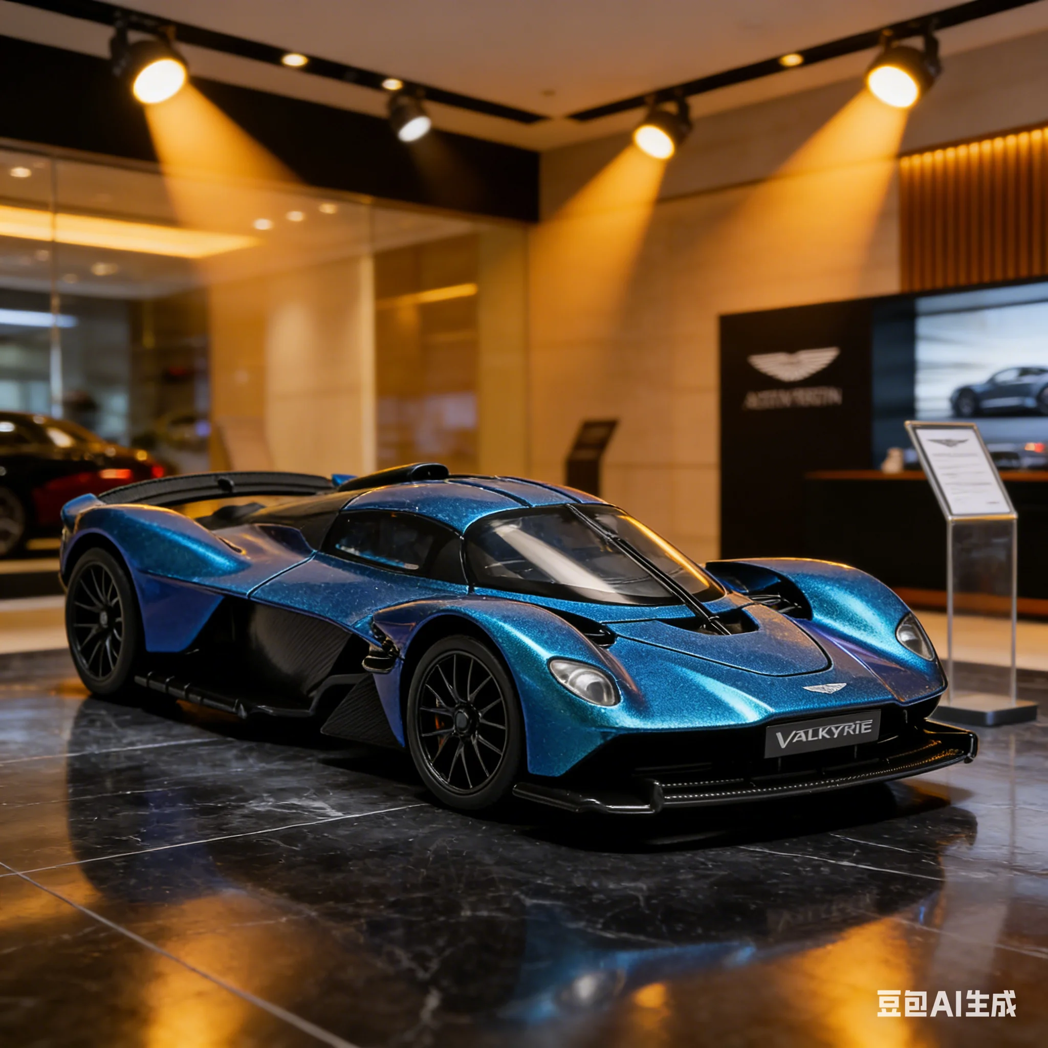 

Sports Car Culture 1:23 Martin Valkyrie Alloy Sports Car Model Valentine's Day Gift Desktop Decoration Collectibles Puzzle Toys