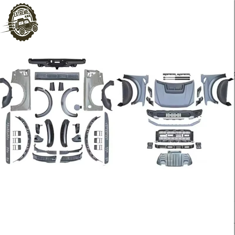 

Bodykit for Ford Ranger 2012-2021 Facelift to F-150 Raptor 2024 Style Bodykit Bumper Led Headlight for ford F150 Grill