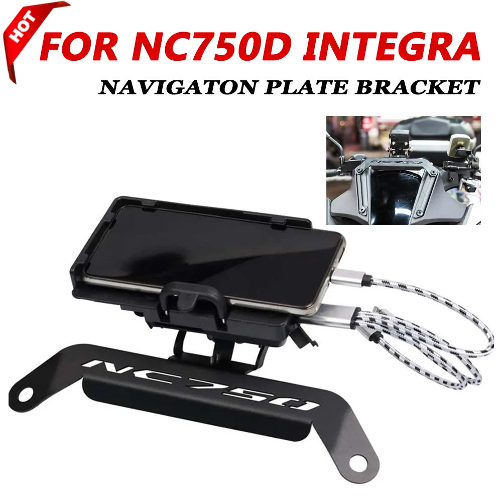 Motocyklowy stojak na smartfona Uchwyt na telefon do HONDA NC750D NC 750D 750D Integra NC750 D GPS Navigaton Plate Bracket Akcesoria