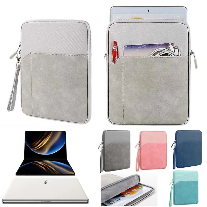 

for HUAWEI MateBook Fold Laptop Carry Bag Lanyard Pocket Zip Pouch Waterproof Sleeve Anti Drop Lining Bumper