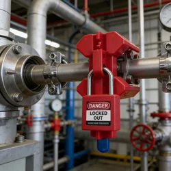 NT-A01 Ball valve lock , gate valve Lock, Safety Cable System Lockouts,Industrial safety locks,1/2
