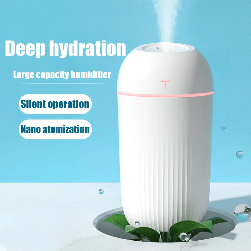 

Large Capacity Humidifier Household Bedroom Oil Air Aromatherapy 420ML Purification Sprayer Water Replenishing Instrument USB