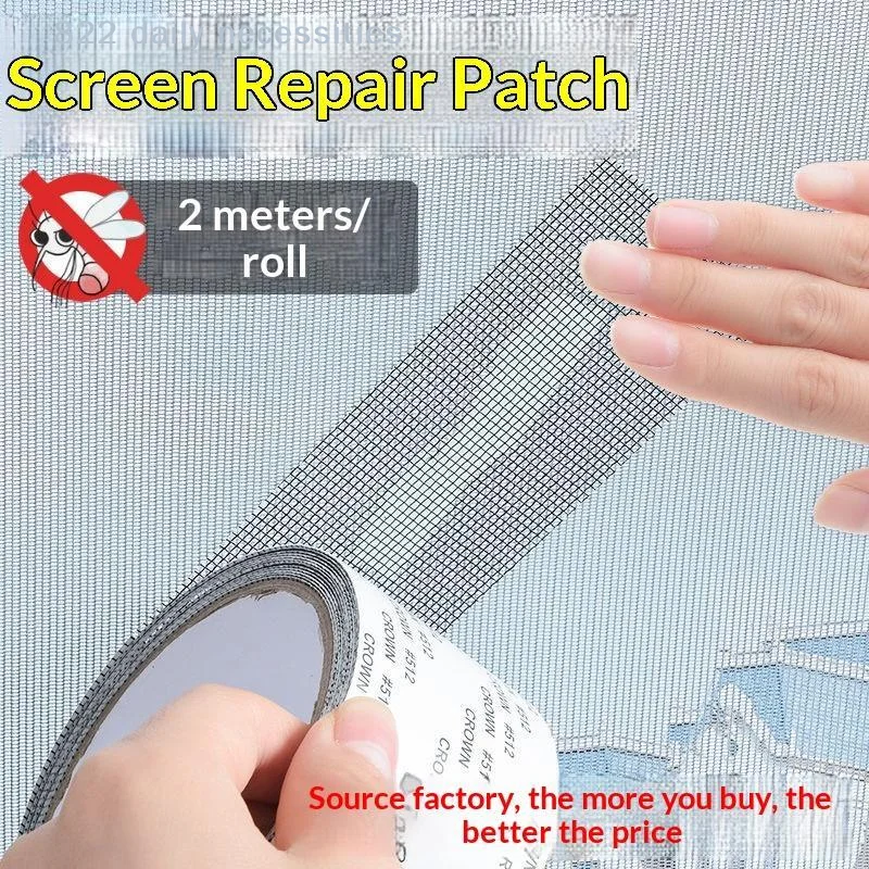 convenient2M Window Screen Repair Tape Waterproof Strong Adhesive No Residue for Household Window Door Mesh Repair