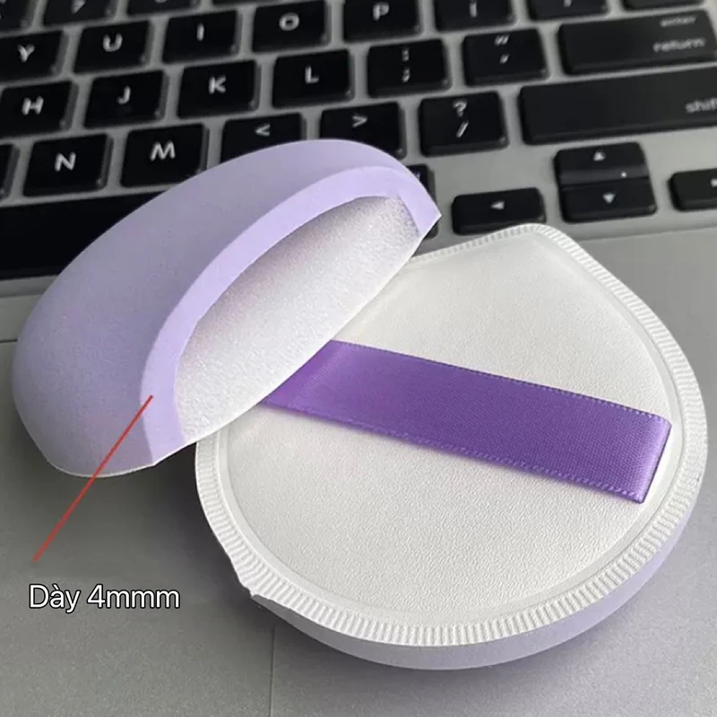 الأرجواني وسادة هوائية مسحوق نفخة الأساس السائل ماكياج الإسفنج BB CC كريم كونتور الوجه السلس الرطب الجاف يشكلون التجميل نفخة