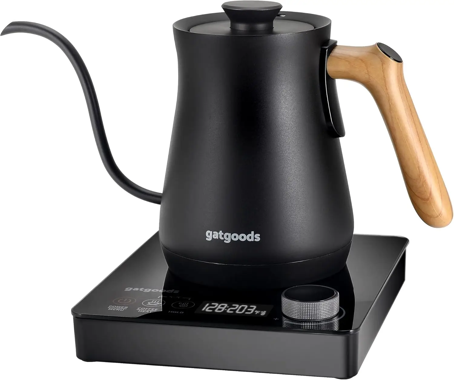 

Прецизионный чайник с гибкой насадкой и контролем температуры, быстрое кипячение, функция поддержания тепла для кофе и чая