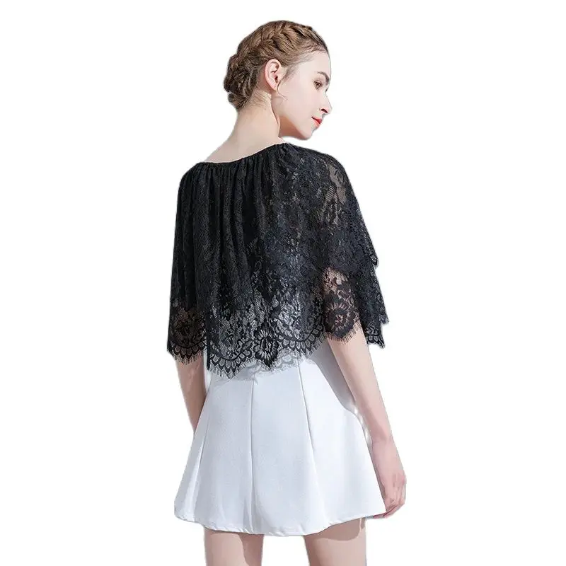 Lace Bolero Shrugs For Women Ladies Wedding Capes Wraps Bridal Bolero Short Cape Shawl and Wraps Evening Dress Wedding Cover Up