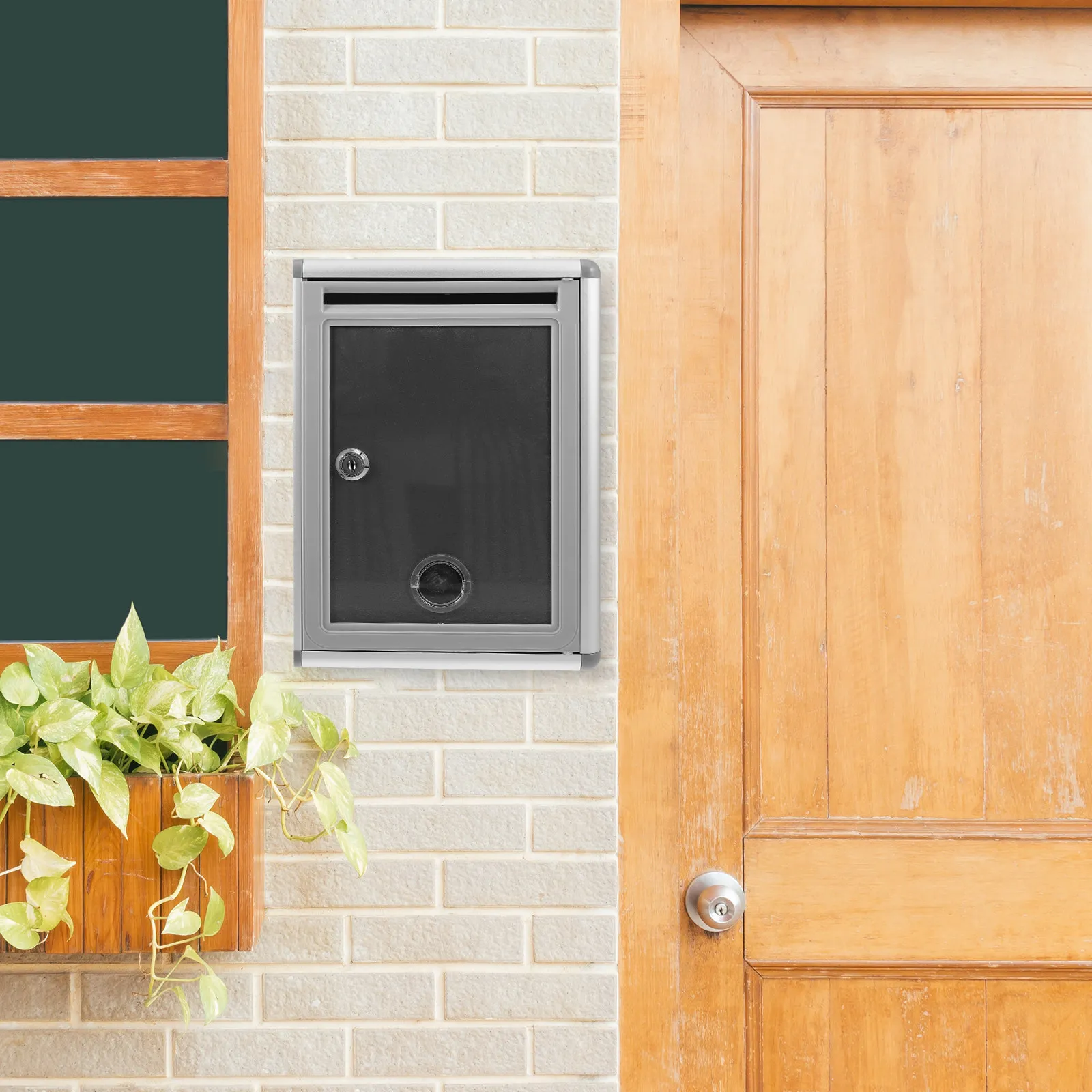 1Set Wall Suggestion Hanging Mailbox Plastic Metal Sturdy Secure Complaint Donation Voting Collection