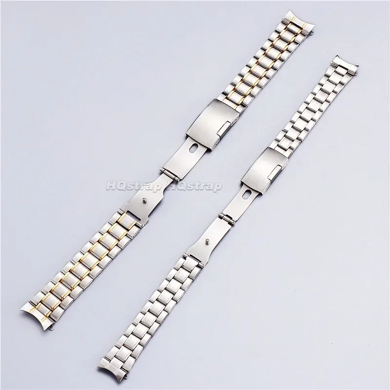 Stainless Steel Band 20mm 22mm Straps Curved End Metal Bracelet Universal Replacement Wristband for Seiko Belt for Man Woman