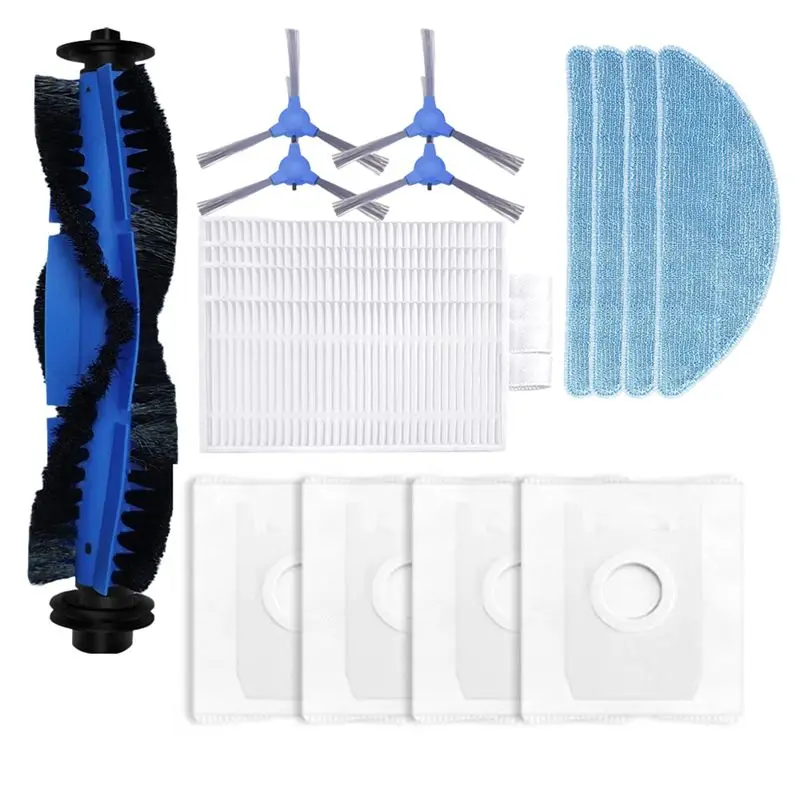 

A84X-For Conga 2290 Ultra Replacement Main Side Brush HEPA Filter Mop Pads Dust Bags Parts Accessories