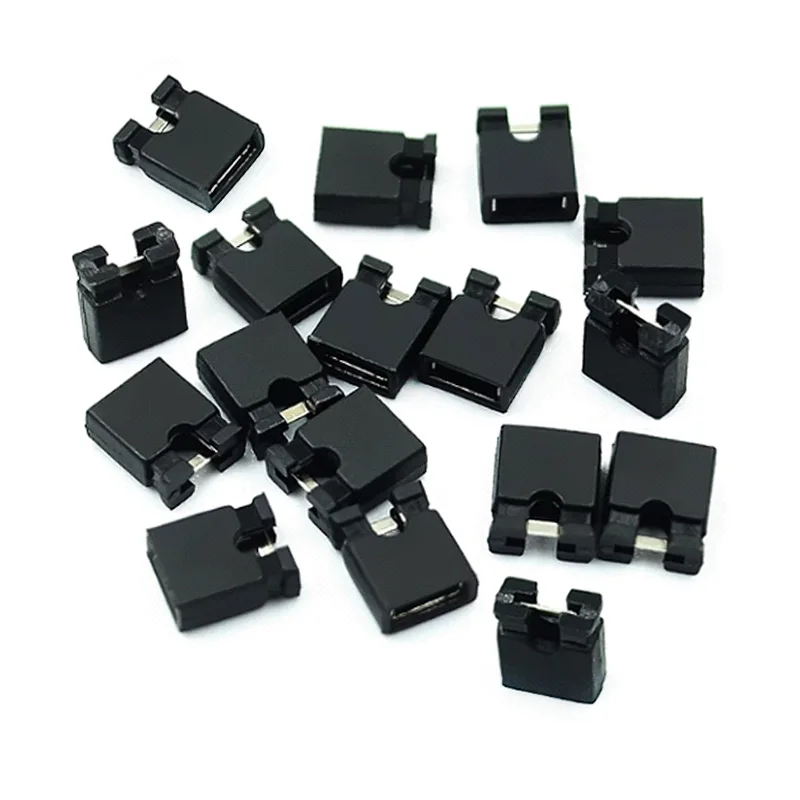 

50PCS 2.54MM Jumper Cap Short-Circuit Cap Short-Circuit Block Connection Block Pin Header Connection Block