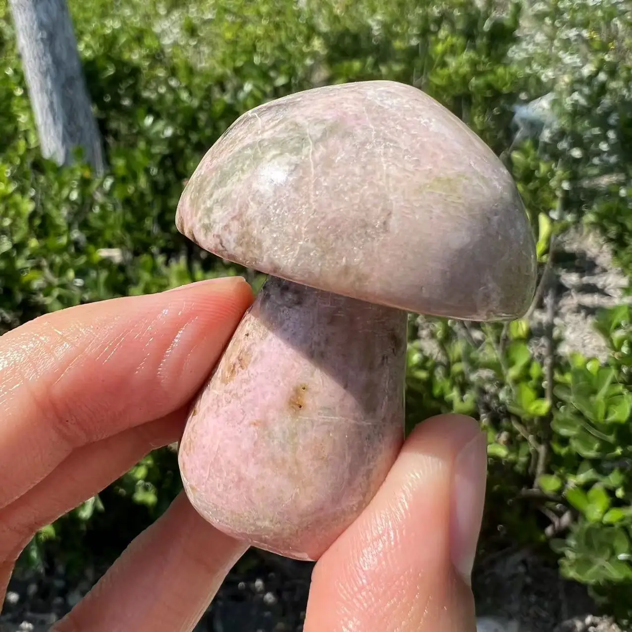 Natural  Quartz Mushroom Crystal Hand Carved Healing