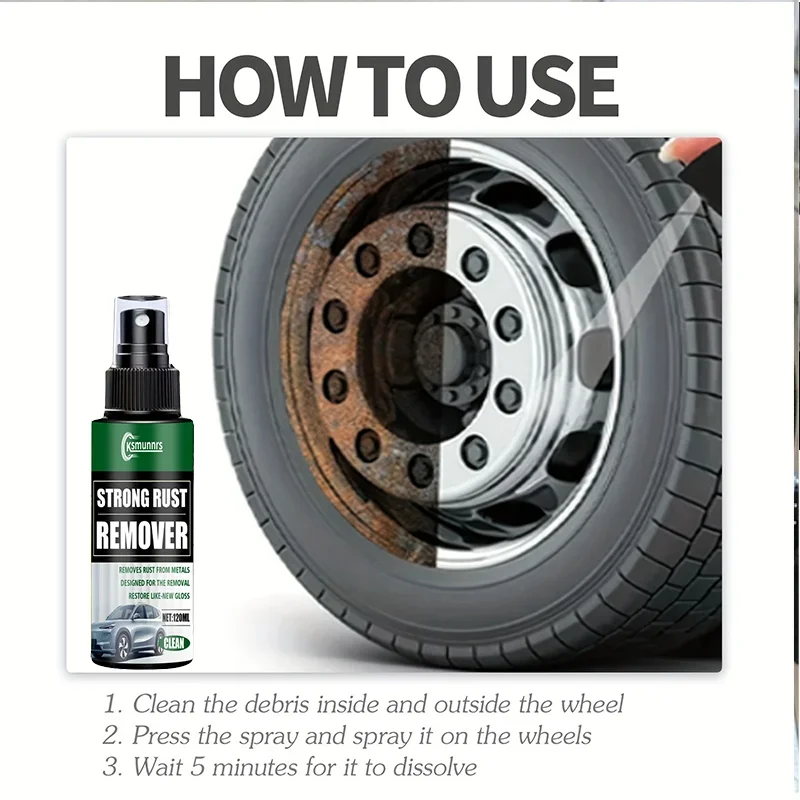 Fasilawei Iron Remover Spray - Rust And Iron Particle Eliminator For Car Detailing - Pre-Clay Bar, Wax, And Wash Treatment