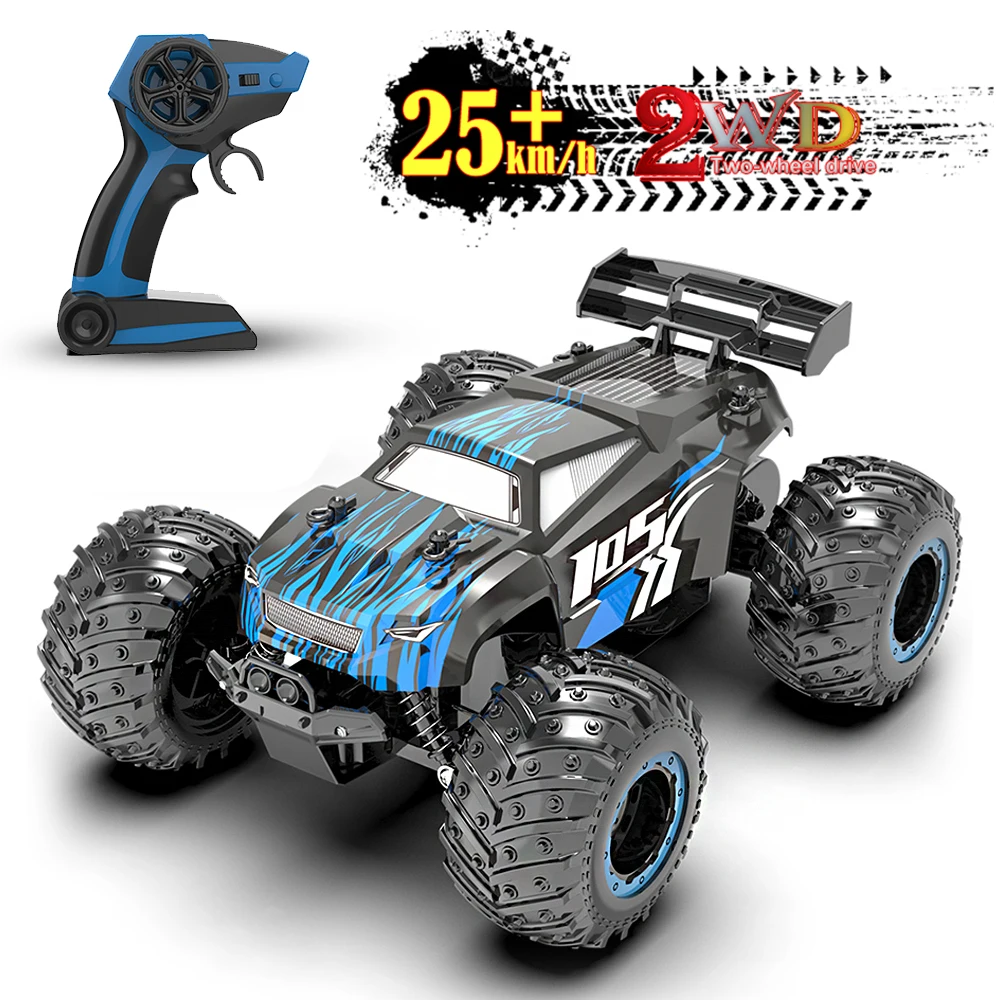 JJRC Q105 1:18 원격 제어 자동차 25 KM/h Led 조명 2.4G 인덕터 RC 오프로드 자동차 고속 브러시리스 모터 어린이 장난감