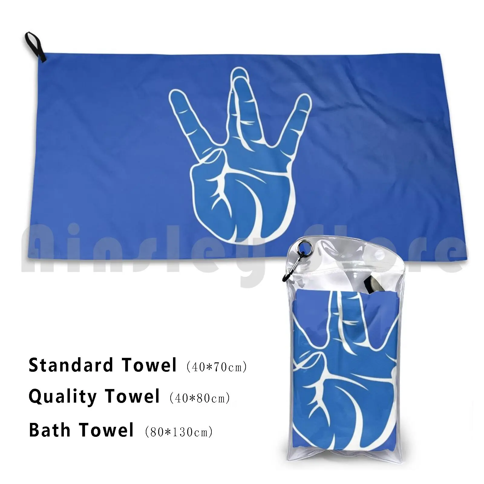 Westside West Coast Rap Hip Hop Hand Sign Blue Beach Towel Quick Dry Quality Towel Westside Westcoast Rap Hip Hop 2pac