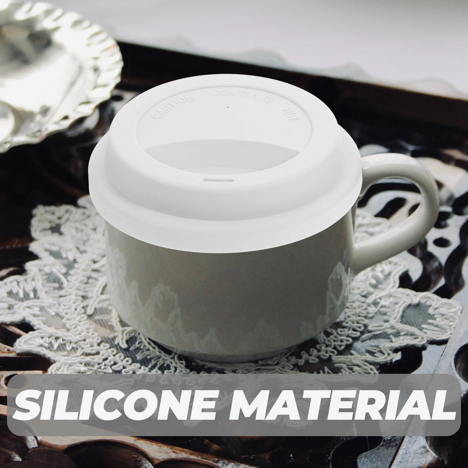 

3 Pcs Mugs Coffee Lids Cover Cup Covers for Heat-resistant Replacement Silicone Glass Cups