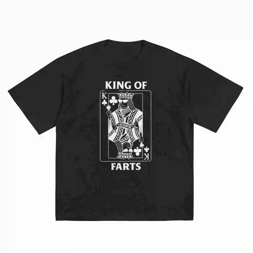 King Of Farts Short Sleeve Tee 100% Cotton T-Shirt