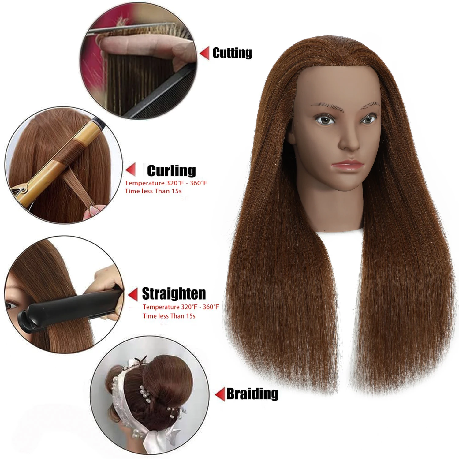 Thumbnail 2 - #84 Best Mannequin Hair Styling Heads to Buy In 2026