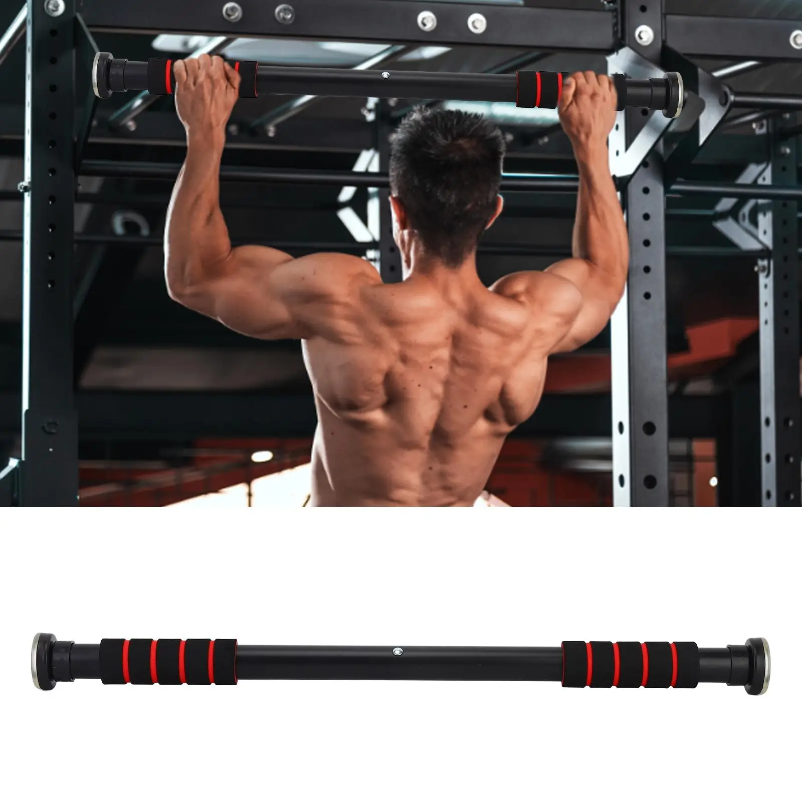 

Doorway Pull up Bar, Chin up Bar Multi Purpose No Screws Needed Workout Bars,