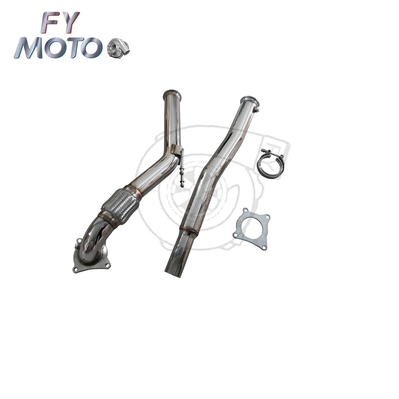 Exhaust Downpipe For Audi A3 2.0T 06+ GOLF MK5 MK6 With V Band Clamp LHD&RHD