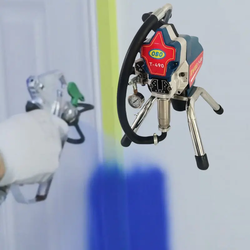 T-490 Electric Power Airless Paint Sprayer Portable Direct Deal From China Cheap Automatic Airless Painting Machine