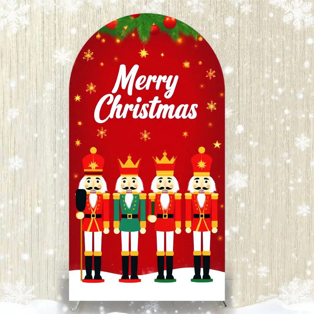 VIKAMA Рождественская арка фон крышка праздничная атмосфера Декор Рождественская вечеринка арка фон для фотосъемки праздничные украшения