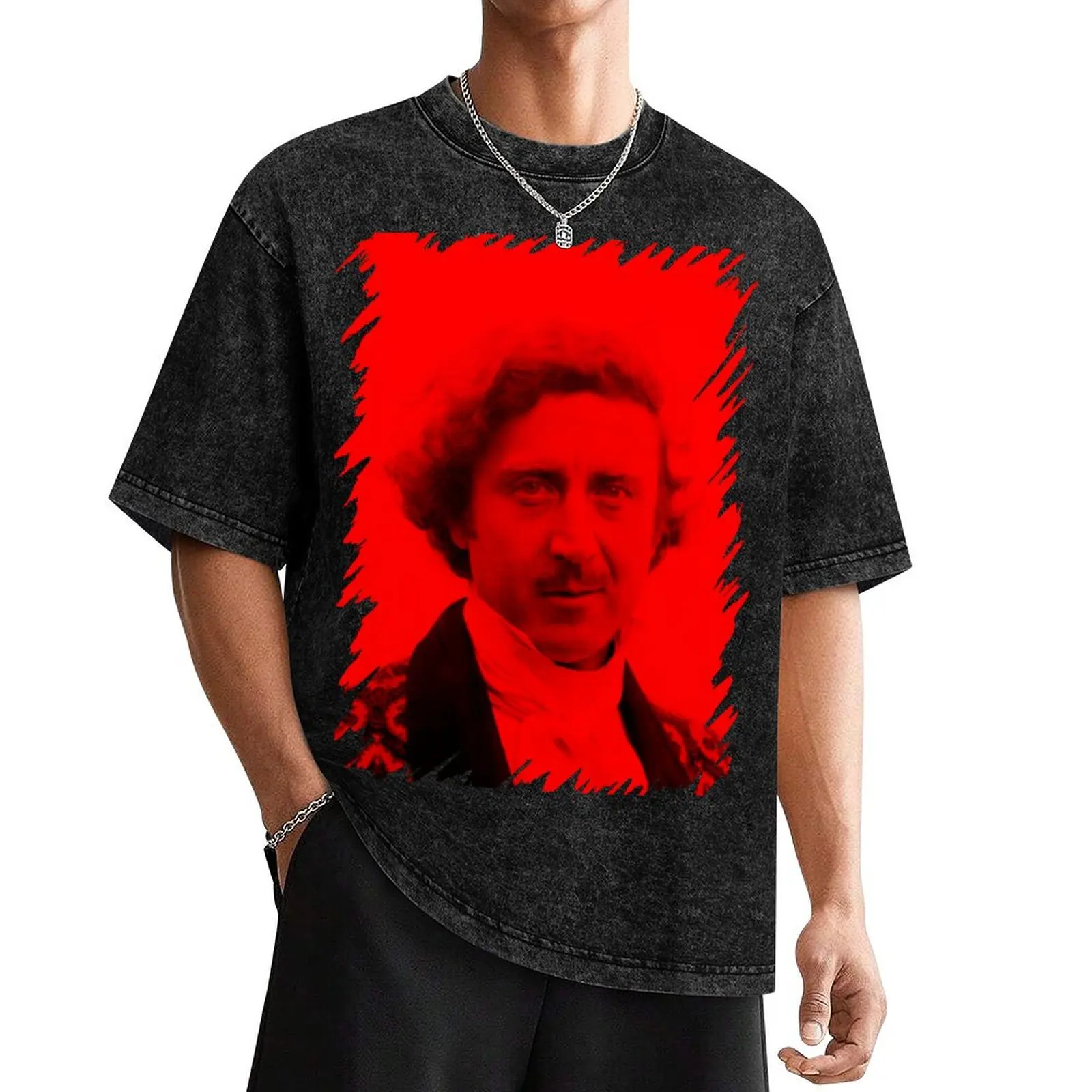 

Gene Wilder - Celebrity T-Shirt Short sleeve tee plus size tops cotton graphic tees anime shirts men graphic