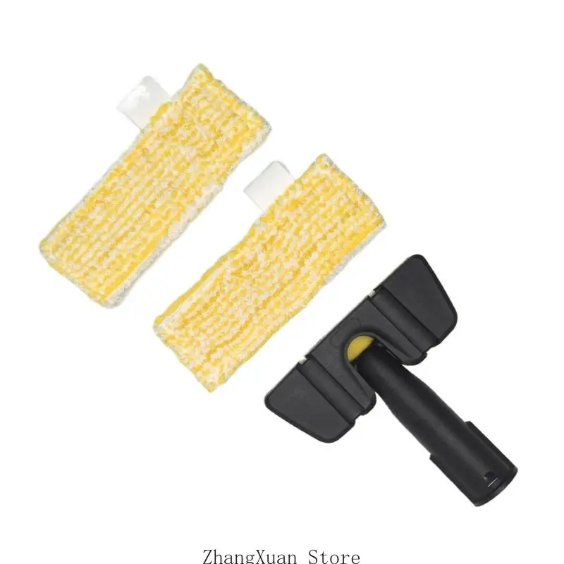 3XUF Steam Cleaning Tool Foldable Hand Nozzle and Microfiber Cloths Set Accessories