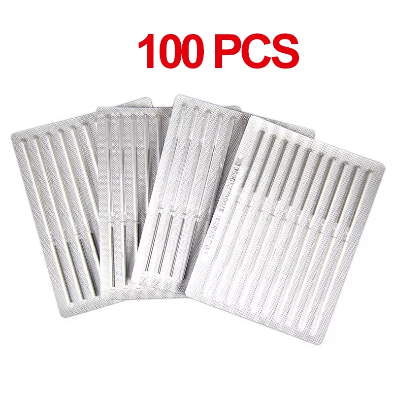 100 PCS Sterile Needle Mole Tattoo Removal Pen Needles For Spot Mole Freckle Plasma Point PenBeauty Machine