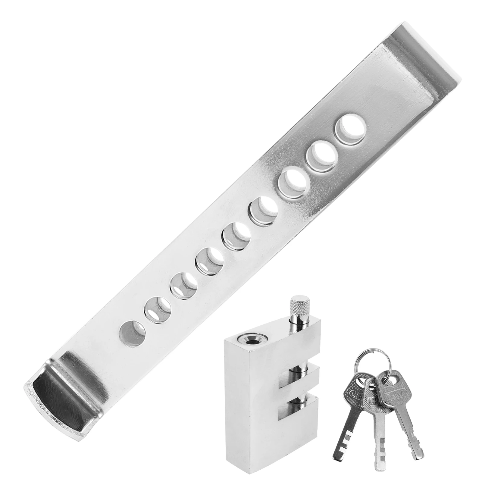 

Universal Steering Wheel Anti-Theft 25Cm Adjustable Brake Clutch Pedal Lock High-Strength Iron Car Security Device Retractable