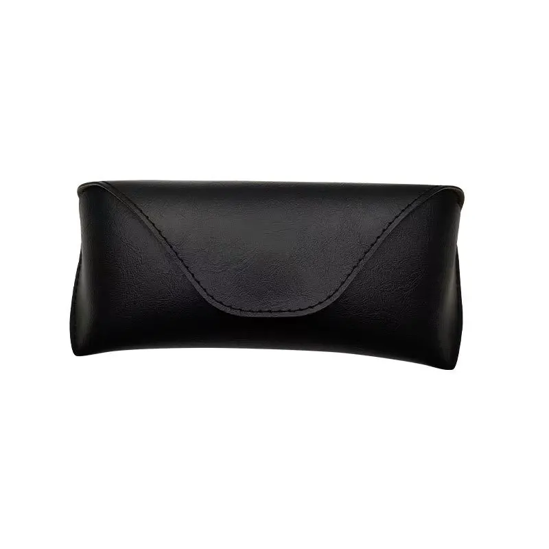 Glasses Sunglasses Case  Generous Practical Business  Leather Hard Shell Travel Black Simple Magnetic Clamshell  Protective