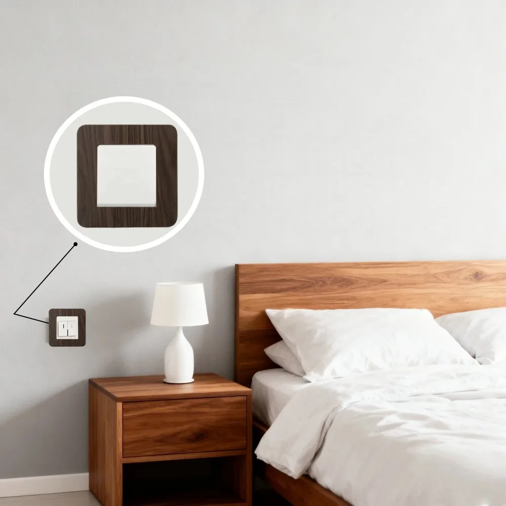 Simple Resin Switch Protective Cover Dustproof Anti-Dirty Outlet Wall Sticker Light Switch Decoration Wall Decoration
