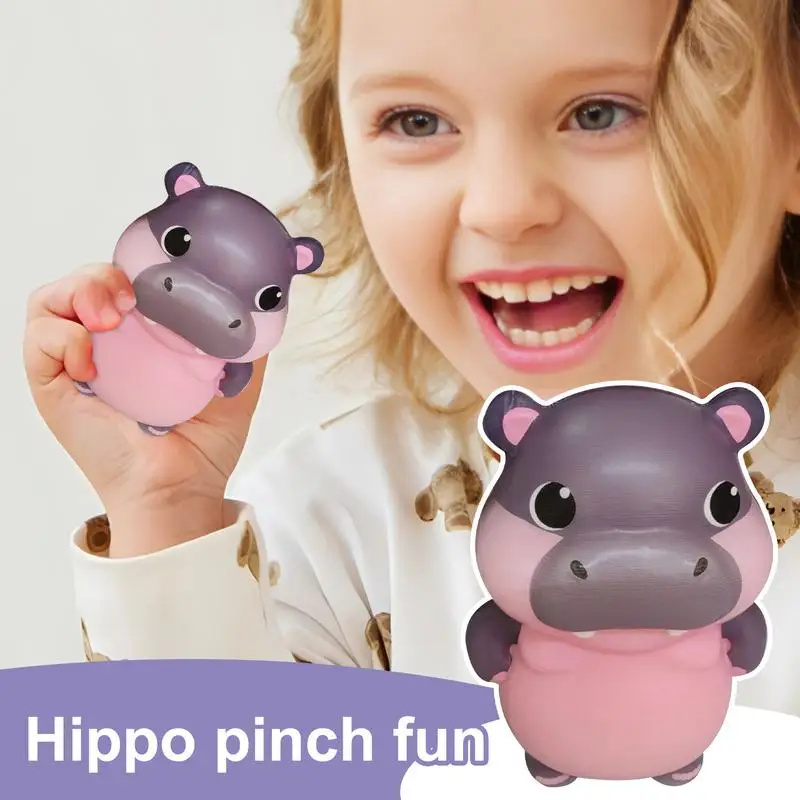 Slow Rebound Hippo Anti-stress Toy Slow Rising Cute Squeeze Toys For Kids Hippo Doll Squeeze Anti-Stress For Adults Boys Girls