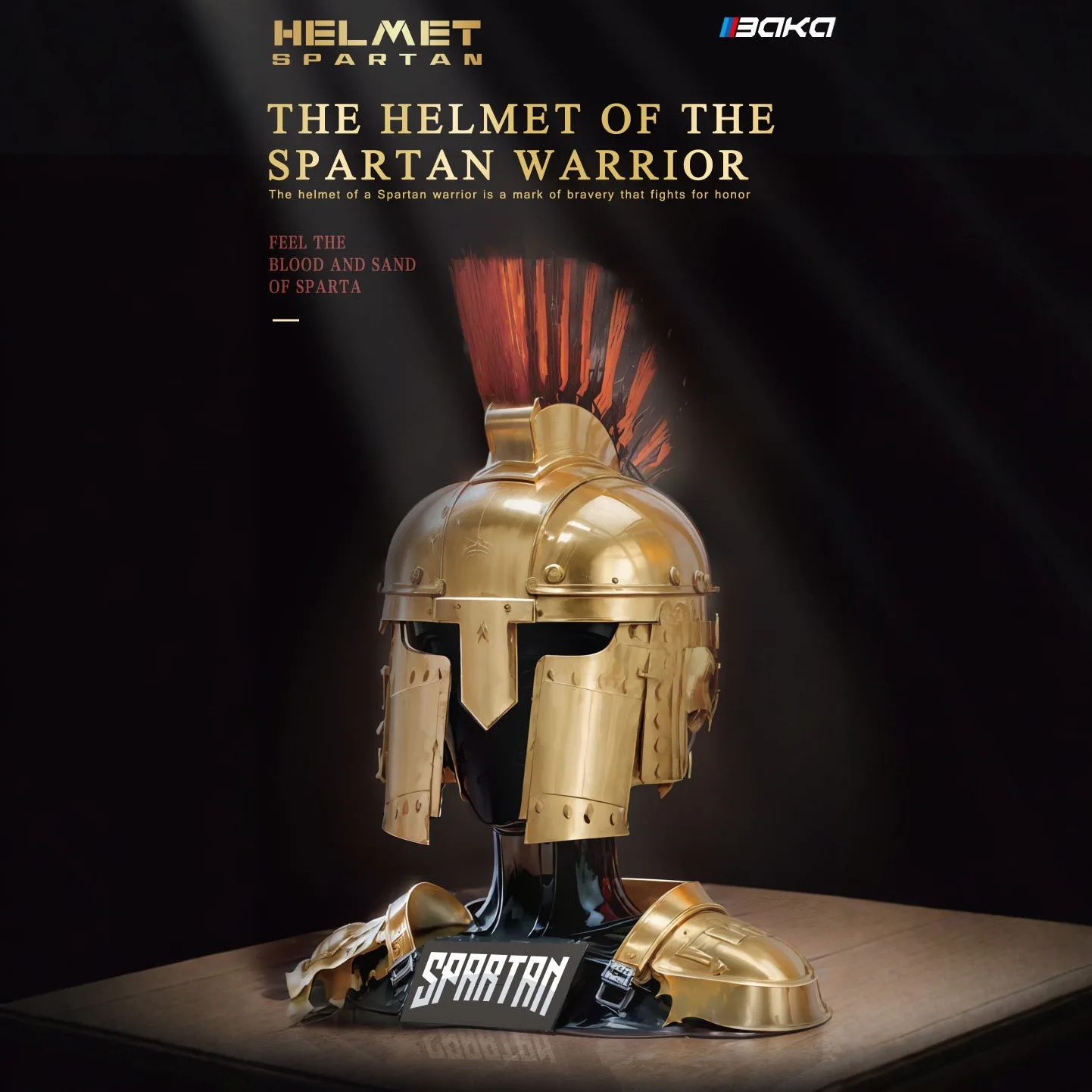 The Helmet of the Spartan warrior Building Blocks model assembly toys Construction Bricks set a symbol of bravery gift for boys