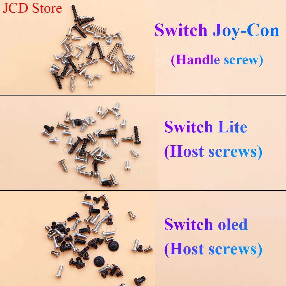 1Set Console Housing Screw For Switch Joy-Con NS Oled Lite Pro Full Set Screw Mount Repair Replacement Kit