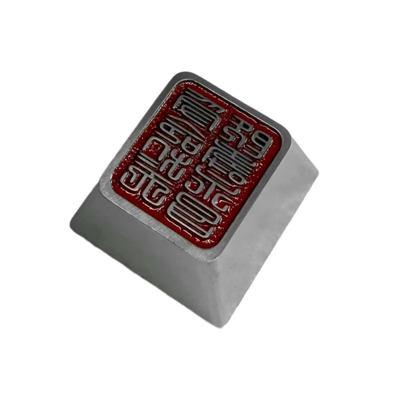 Altura original do keycap da liga zinco, keycap do revestimento do metal resistente a riscos para interruptores mecânicos