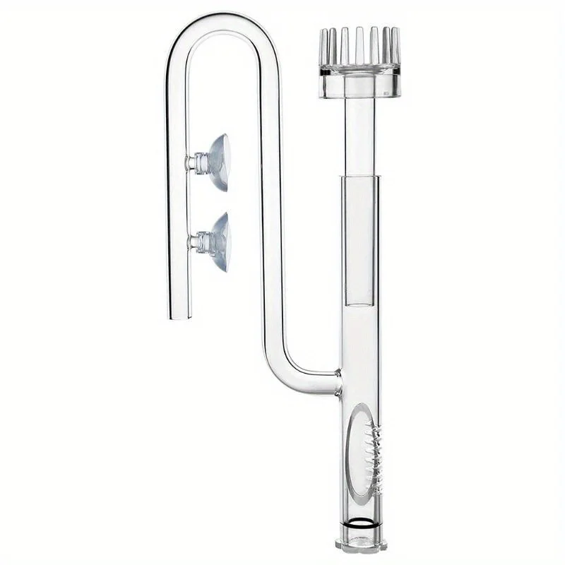 Glass Lily Pipe Inflow with Surface Skimmer for Aquarium Planted Tank (13mm for 12/16mm 1/2'' i.d.  17mm for 16/22mm 5/8'' i.d.