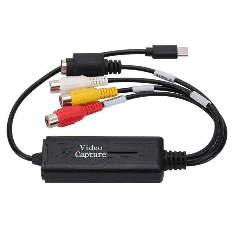 Adaptador de captura de vídeo da placa de captura de vídeo GOOD-TYPE-C VHS para captura de vídeo DVD para celular/PC