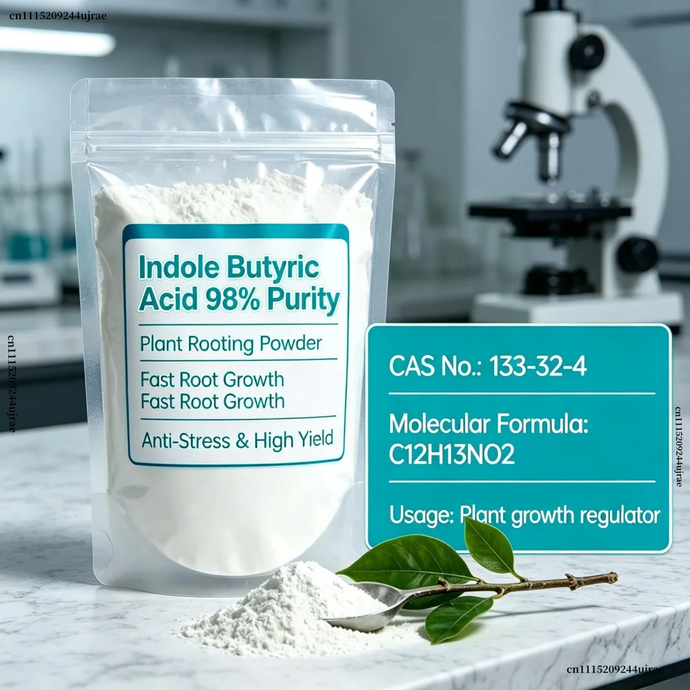 Potassium Indole Butyrate Powder, 98% Purity Water Soluble Garden Fertilizer Raw Material for Cuttings and Transplanting
