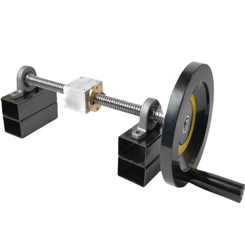 T-type screw T16 hand screw stainless steel hand simple slide trapezoidal thread nut set diameter 16MM