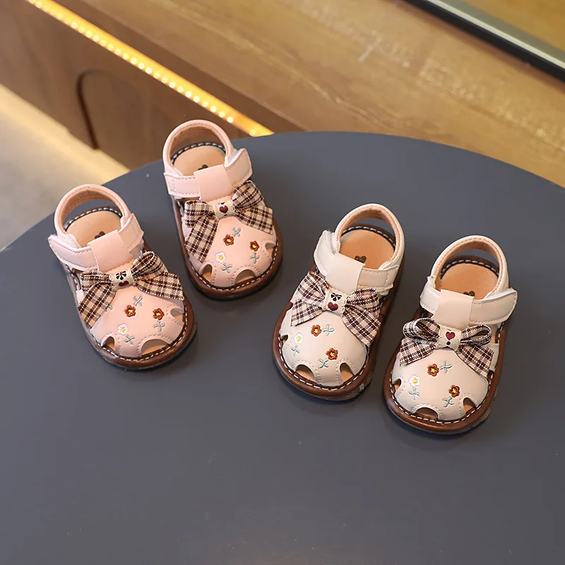 Summer New2024Little Girl Sandals Girl Calls Toddler Shoes