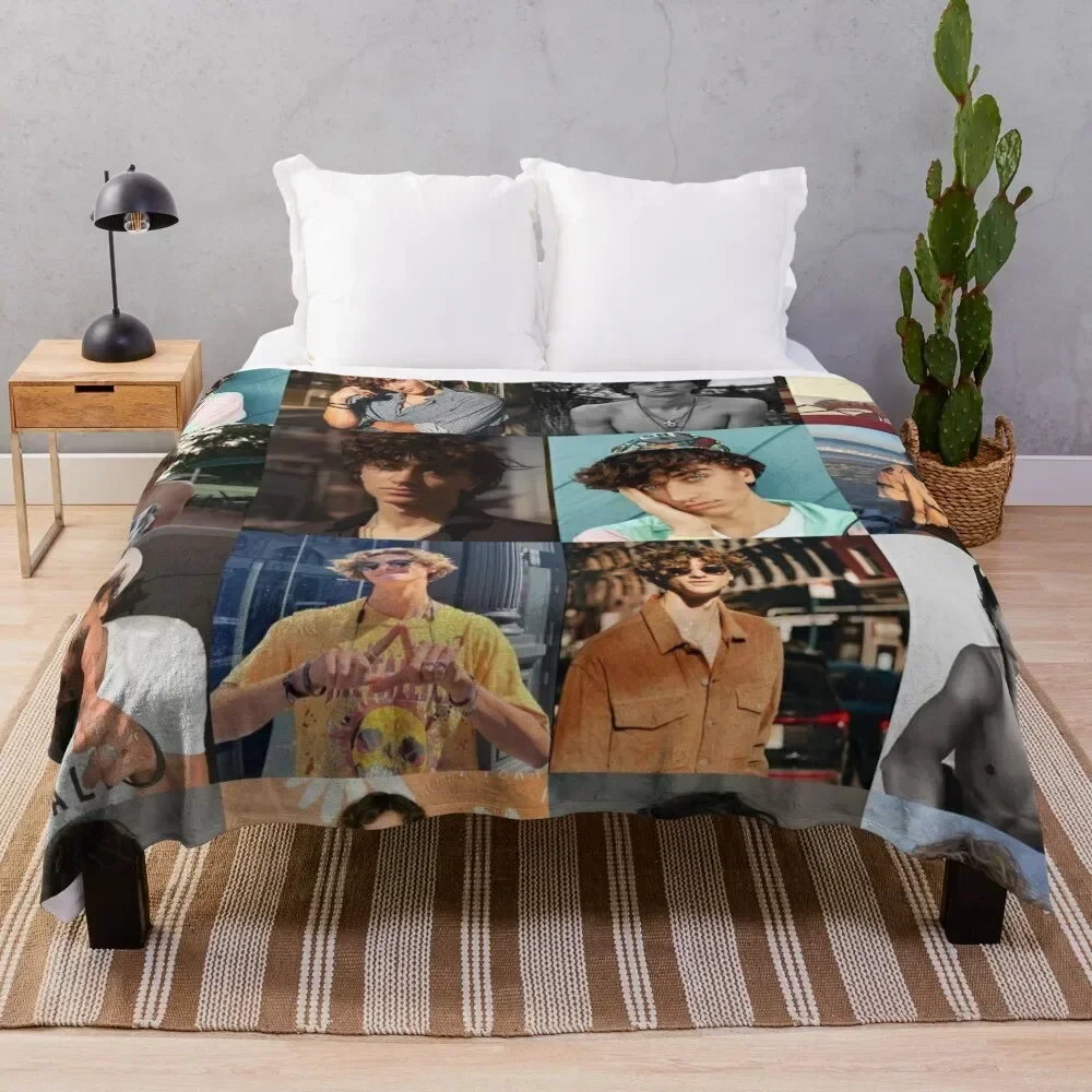 

Gavin Casalegno Collage Throw Blanket Cozy Napping Blanket Gift for Mom Dad