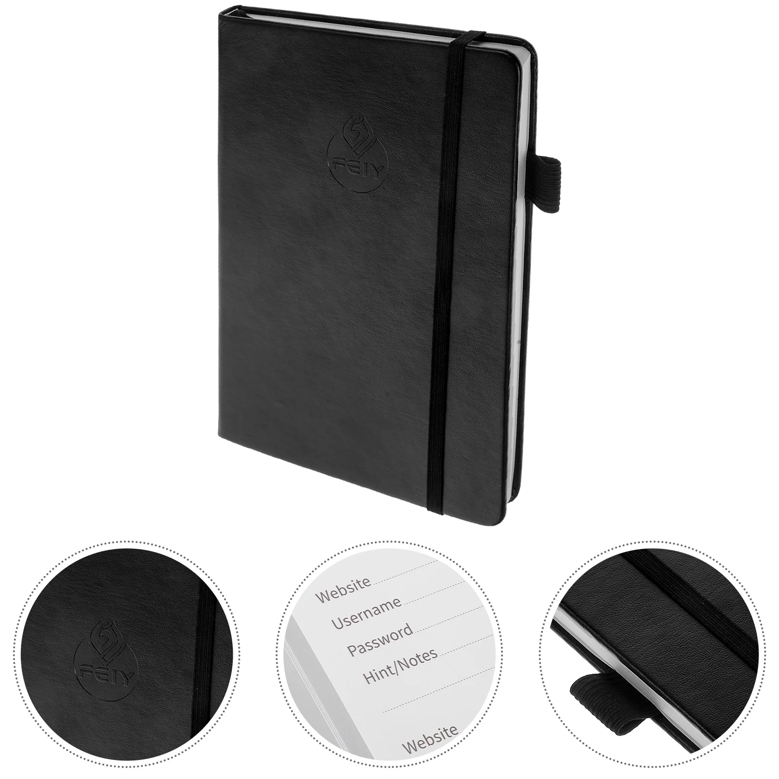 

Electronic Planner Password Book The Notebook Convenient Phone Paper Address with Strap Office