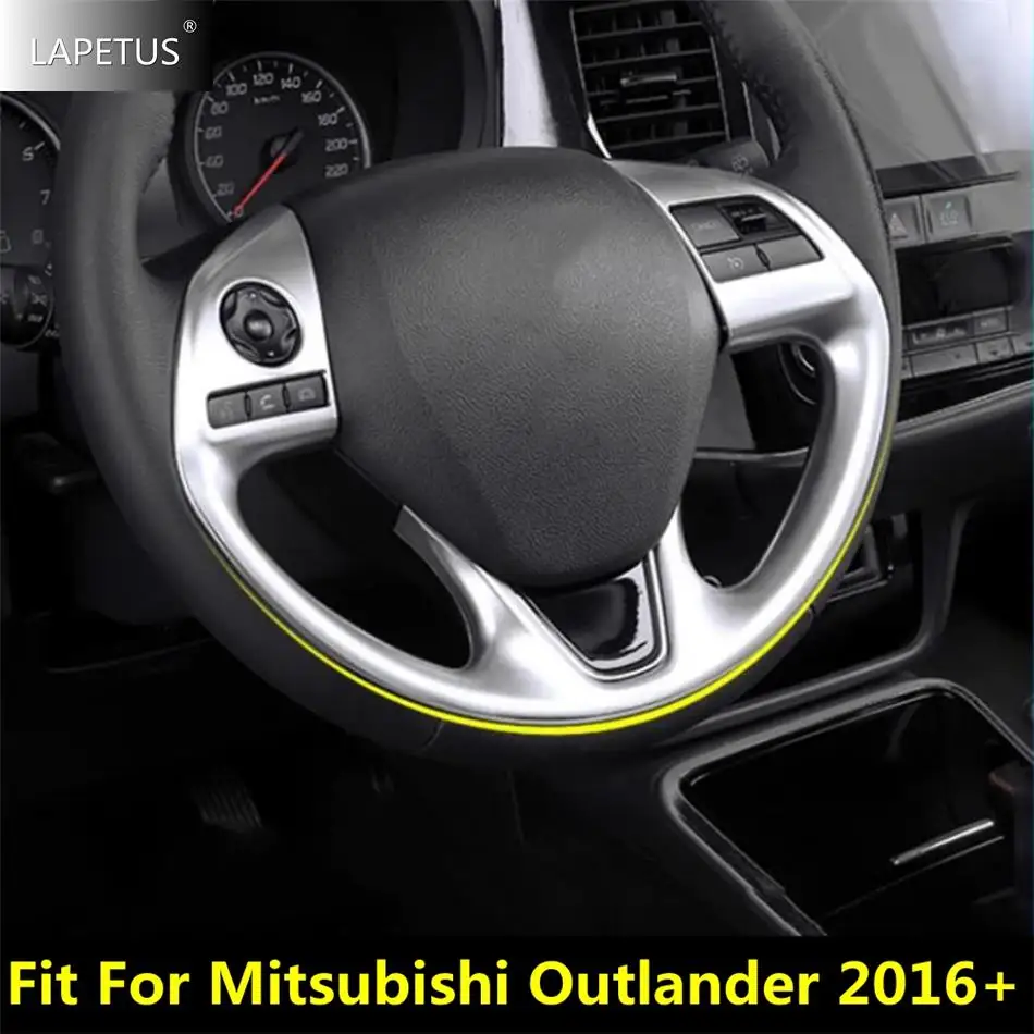 

Car Accessories Steering Wheel Button Decor Cover Sticker Trim For Mitsubishi Outlander 2016 - 2021 Matte / Carbon Fiber Look