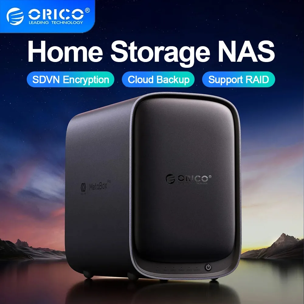 ORICO NAS Network Storage Server Cloud Storage Server 5Bay Type-C 2.5/3.5 inch HDD Docking Support Remote RAID Hard Disk Station