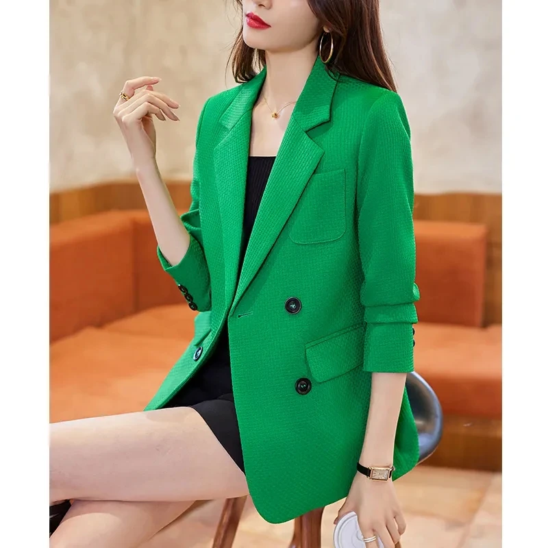 High-Grade Suit Jacket Female Spring And Autumn New Royal Sister Fried Street Jacket Temperament Celebrity Fan Casual Blazer