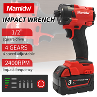 Mamidw Brushless Impact Driver Cordless Impact Wrench Screwdriver Rechargeable Power Tool For Milwaukee 18v Battery PIN