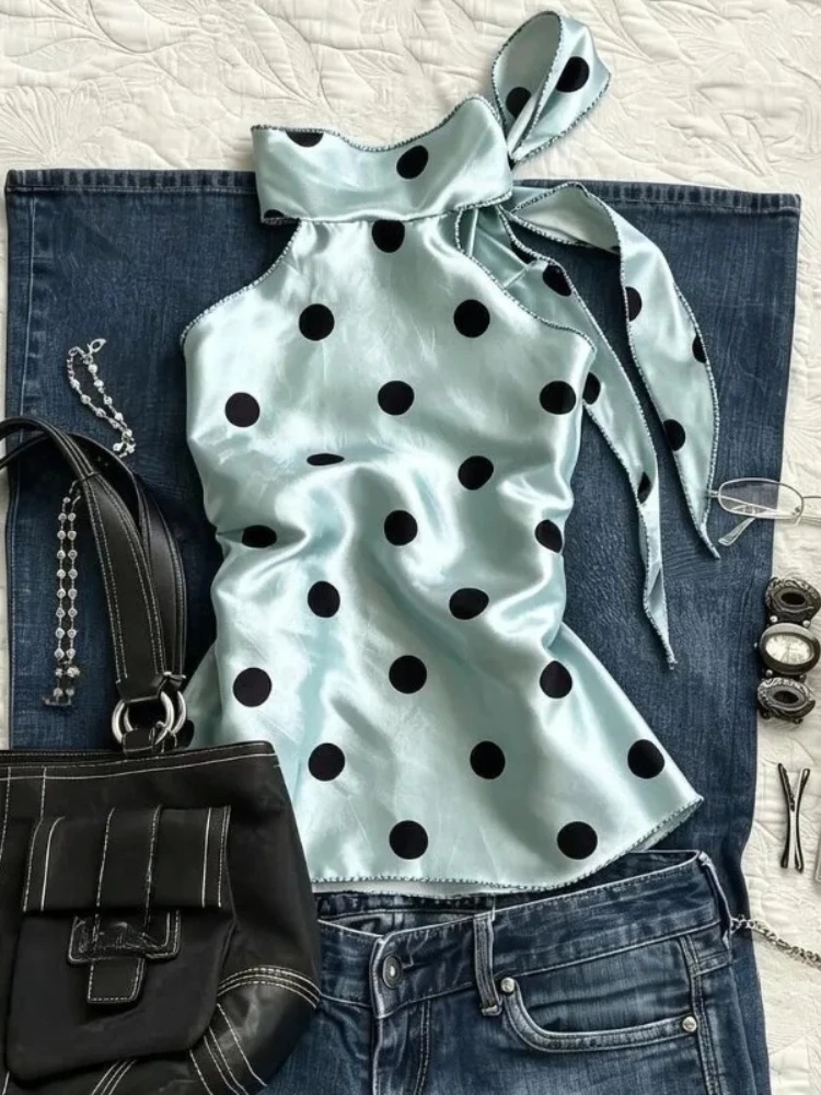Y2k Vintage Fashion Polka Dot  - Street Fashion In Japanese 评论和价格